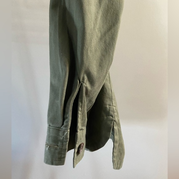 Navie Brand Military Style Shacket Jacket ✨ Green Size M/L | 100% Cotton - Picture 7 of 8